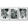 thumbnail image 1 of Ink Jungle I - Framed Premium Gallery Wrapped Canvas L Frame 3 Piece Set - Ready to Hang, 1 of 9