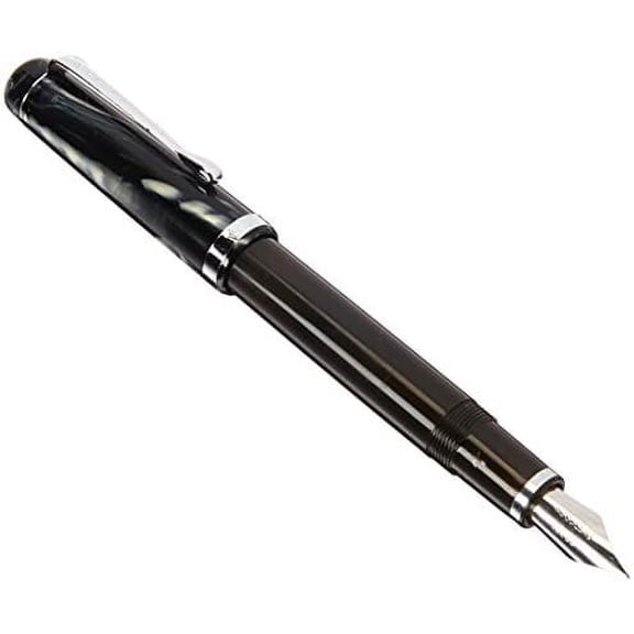 Ink Konrad Flex Nib Ivory Darkness Piston Fill Fountain Pen$$Office