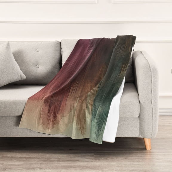 Ink Landscape Painting Throw Blanket 60" x 90" Soft and Warm Blankets for Couch Sofa and Bed