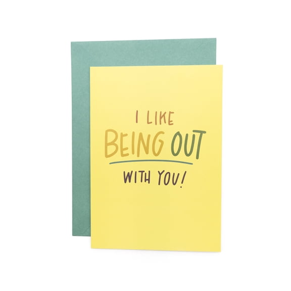 Ink Meets Paper "I Like Being Out With You" Pride Card
