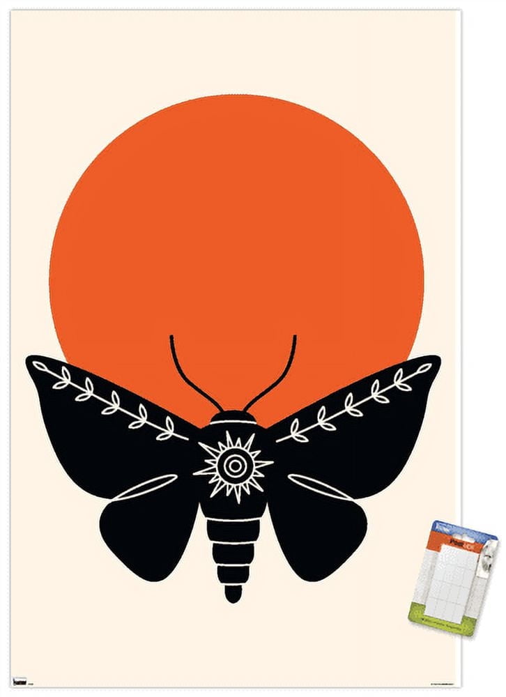 Ink Moth Wall Poster, 14.725" x 22.375"