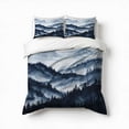 thumbnail image 1 of Ink Mountains Bedding Set 3 Pcs Soft Microfiber Quilt Cover For Bedroom Decor, Comforter Cover With 2 Pillowcase, 1 of 5