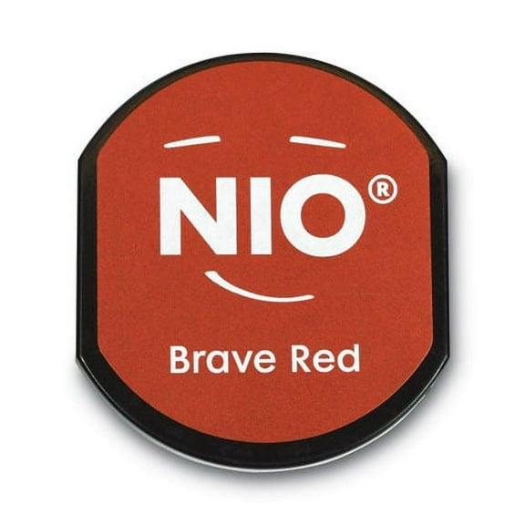 Ink Pad For Nio Stamp With Voucher, Brave Red | Bundle of 2 Each