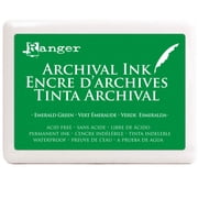 Ink Pad Jumbo Emerald Archival Dye Permanent Waterproof Rang