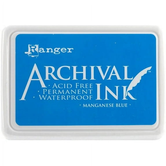 Ink Pad Manganese Blue Archival Dye Permanent Waterproof Ran