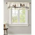thumbnail image 1 of Ink Painting Animal Chicken Small Curtain Rod Pocket Short Curtains Home Decor Partition Cabinet Door Window Curtains, 1 of 6