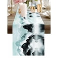 thumbnail image 1 of Ink Painting Mountains Lake Surface Table Runner-36 Inch Long Chinese Style Table Runners Linen Burlap Tablerunner for Kitchen Dining Room Holiday Party, 1 of 9
