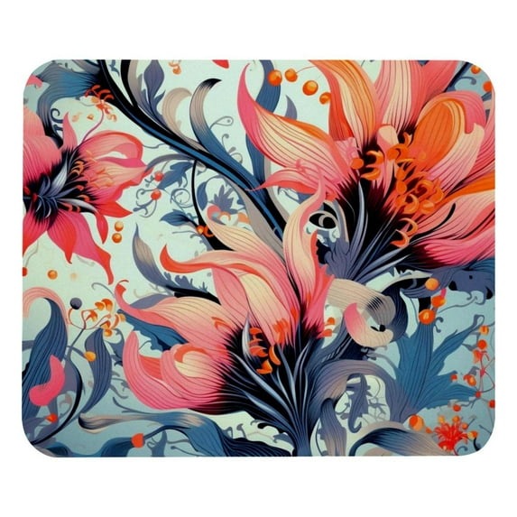 Ink Plant 8.3x9.8 Inch Square Desk Mat with Non-Slip Rubber Bottom for Office and Gaming – Printed Mouse Mat, Desk Mat, Gaming Mouse Pad