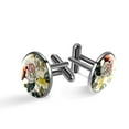 thumbnail image 1 of Ink Plant Elegant Dress Shirt Cufflink Set Made of Stainless Steel for Formal Occasions, 1 of 6