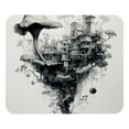 thumbnail image 1 of Ink Plant Printed Gaming Mousepad Desk Pad, Square 8.3x9.8 Inch Non-Slip Rubber Bottom Mouse Mat for Office and Gaming, 1 of 6