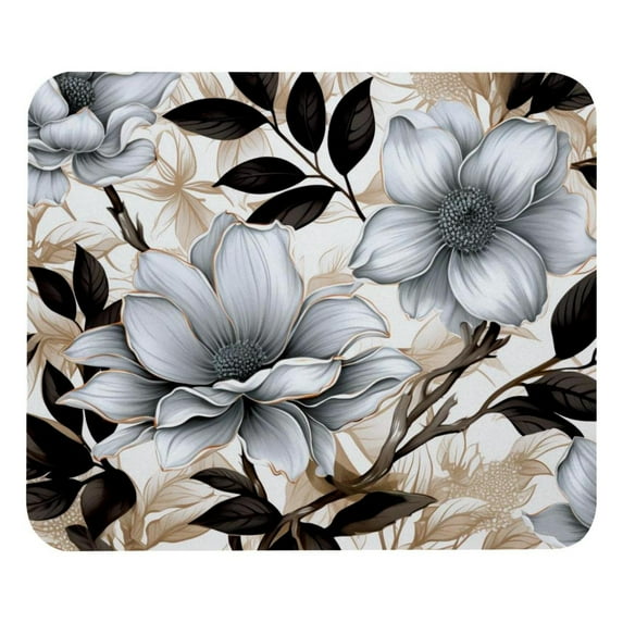 Ink Plant Square Gaming Mousepad Desk Mat Non-Slip Rubber Bottom Printed 8.3x9.8 Inch Suitable for Office and Gaming