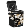 thumbnail image 1 of Ink Plants Foldable Car Trash Bin with Lid, Leak-proof Mini Trash Can for Car, Hanging Storage Bag Included, 1 of 6