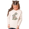 thumbnail image 1 of Ink-Printed Camo Bunny Easter Sweatshirt for Women Teens Girls Spring Pullover Natural Heather Sweatshirt Youth Medium, 1 of 8