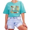 thumbnail image 1 of Ink Printed Image NOT a Fabric Patch - Garden Social Club Shirt for Women Seafoam Shirt Adult Large, 1 of 7