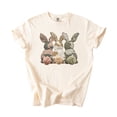 thumbnail image 1 of Ink Printed Image NOT a Quilt Patch - Camo Bunny Trio Easter Graphic Tee Ivory Shirt Adult Large, 1 of 7