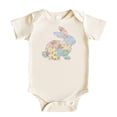 thumbnail image 1 of Ink Printed Image NOT a Quilt Patch - Easter Floral Bunny Faux Patchwork Baby Bodysuit Natural Bodysuit 18 Months, 1 of 7