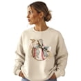 thumbnail image 1 of Ink-Printed Image Not Actual Fabric Camo Coquette Bow Baseball Sweatshirt for Women & Youth Sand Sweatshirt Adult Medium, 1 of 8