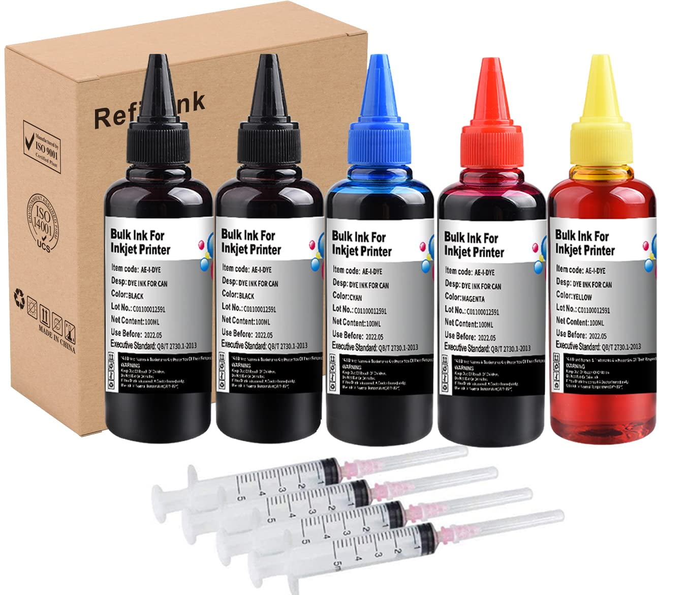Ink Refill Kit 1005 ml for HP 950 951 932 933 60 61 952 902 901 62 63