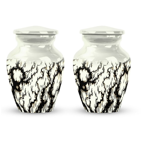 Ink Rorschach - Keepsake Urn - Urn Human Ashes - Urns For Ashes Adult Female Mom - Adult Urns For Men - Cremation Urns For Burial (Size-3inch,2pcs)