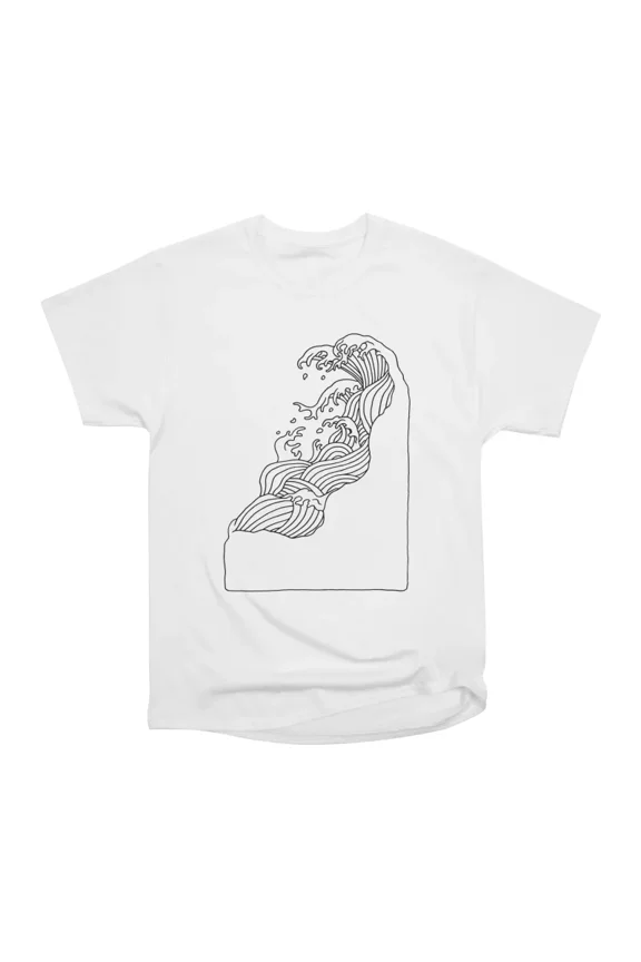 Ink Sea Wave T-Shirt Tee Gift For Him Merch For Her Apparel For Friend
