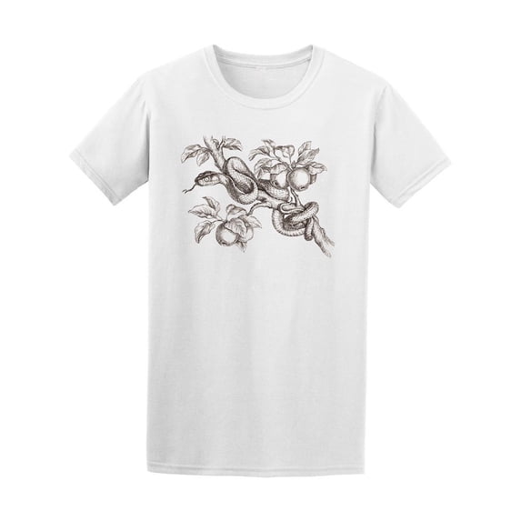 Ink Snake On Branch Tee Men's -Image by Shutterstock