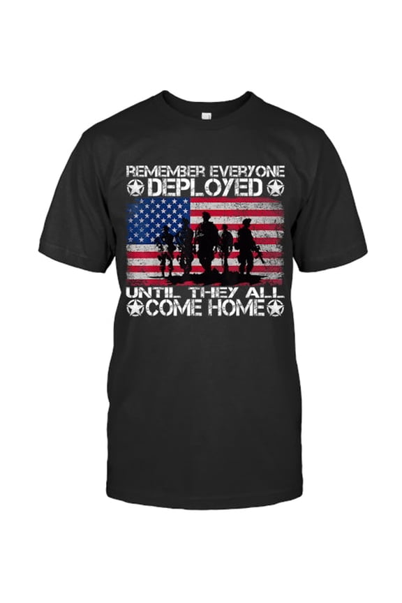 RED Friday Support Our Troops Military Deployment Awareness Graphic T-Shirt