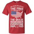thumbnail image 1 of Ink & Soul Red Friday Military Deployment Support Graphic Short Sleeve Cotton Blend T-Shirt, Red, 1 of 4