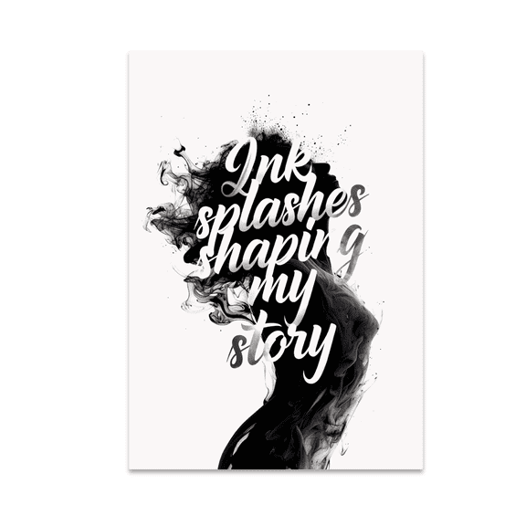 Ink Splash Surrealism Art - Home Decor Enthusiast - 13x19 Poster Print