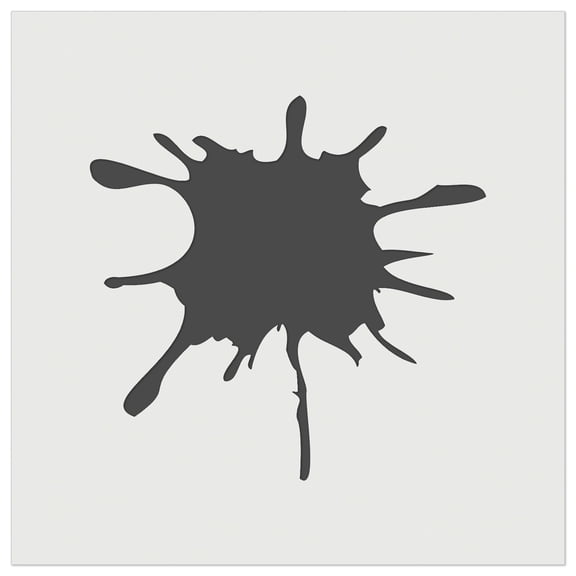 Ink Splatter DIY Cookie Wall Craft Stencil - 3.5 Inch
