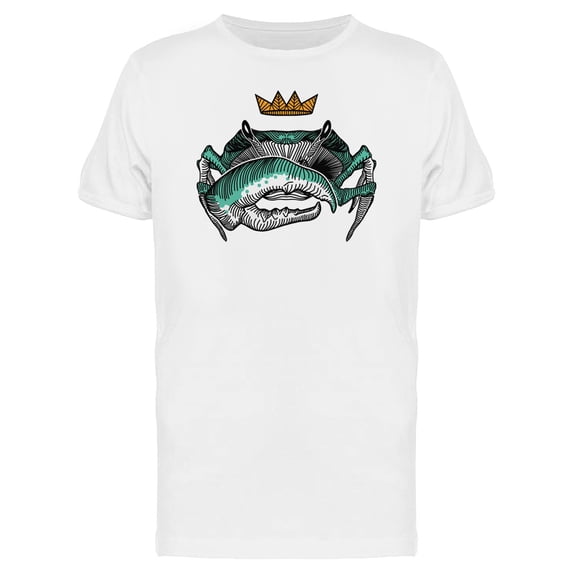 Ink Style Mint Crab King T-Shirt Men -Image by Shutterstock, Male 4X-Large