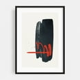thumbnail image 1 of Ink Work 001 - Painting Abstract Minimalist Modern Art Geometric Watercolor Line Art Black Framed Wall Art Print 12 x 18 inches, 1 of 8
