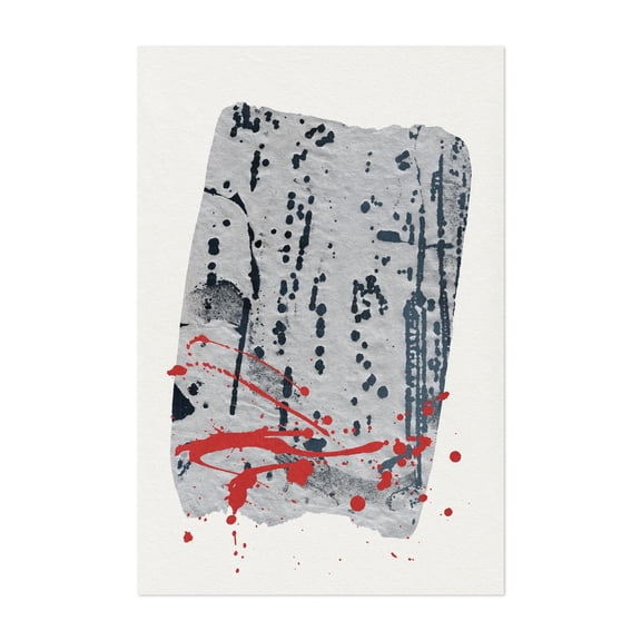 Ink Work 002 - Painting Abstract Modern Art Minimalist Watercolor Geometric Unframed Wall Art Print 20 x 28 inches