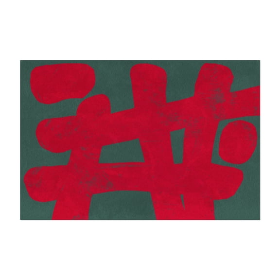 Ink Work 017 - Painting Abstract Geometric Minimalist Modern Art Pattern Unframed Wall Art Print 4 x 6 inches