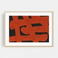 thumbnail image 1 of Ink Work 018 - Painting Abstract Geometric Modern Art Pattern Minimalist Art Deco Psychedelic Oak Framed Wall Art Print 24 x 36 inches, 1 of 6