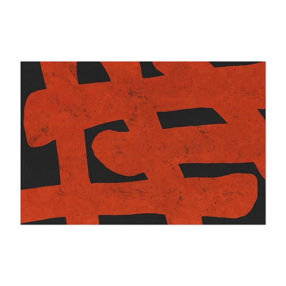 Ink Work 018 - Painting Abstract Geometric Modern Art Pattern Minimalist Art Deco Psychedelic Unframed Wall Art Print 4 x 6 inches