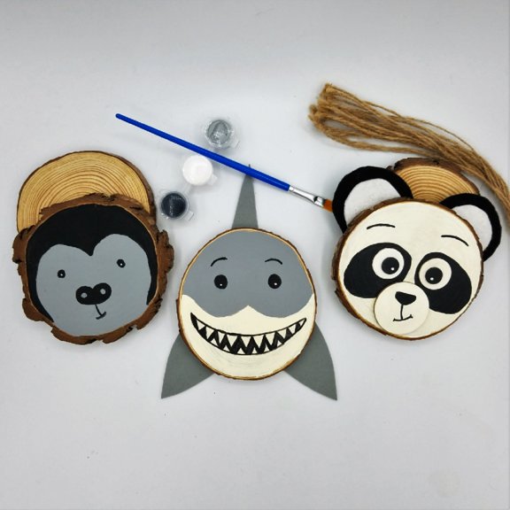 Ink and Trinket Kids Endangered Species Craft Kit, Paint Your Own