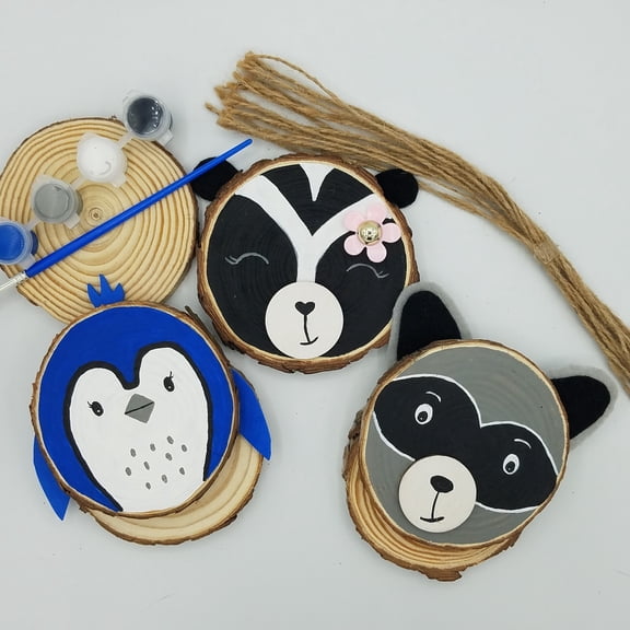 Ink and Trinket Kids Forest Animals Craft Kit, Paint Your Own