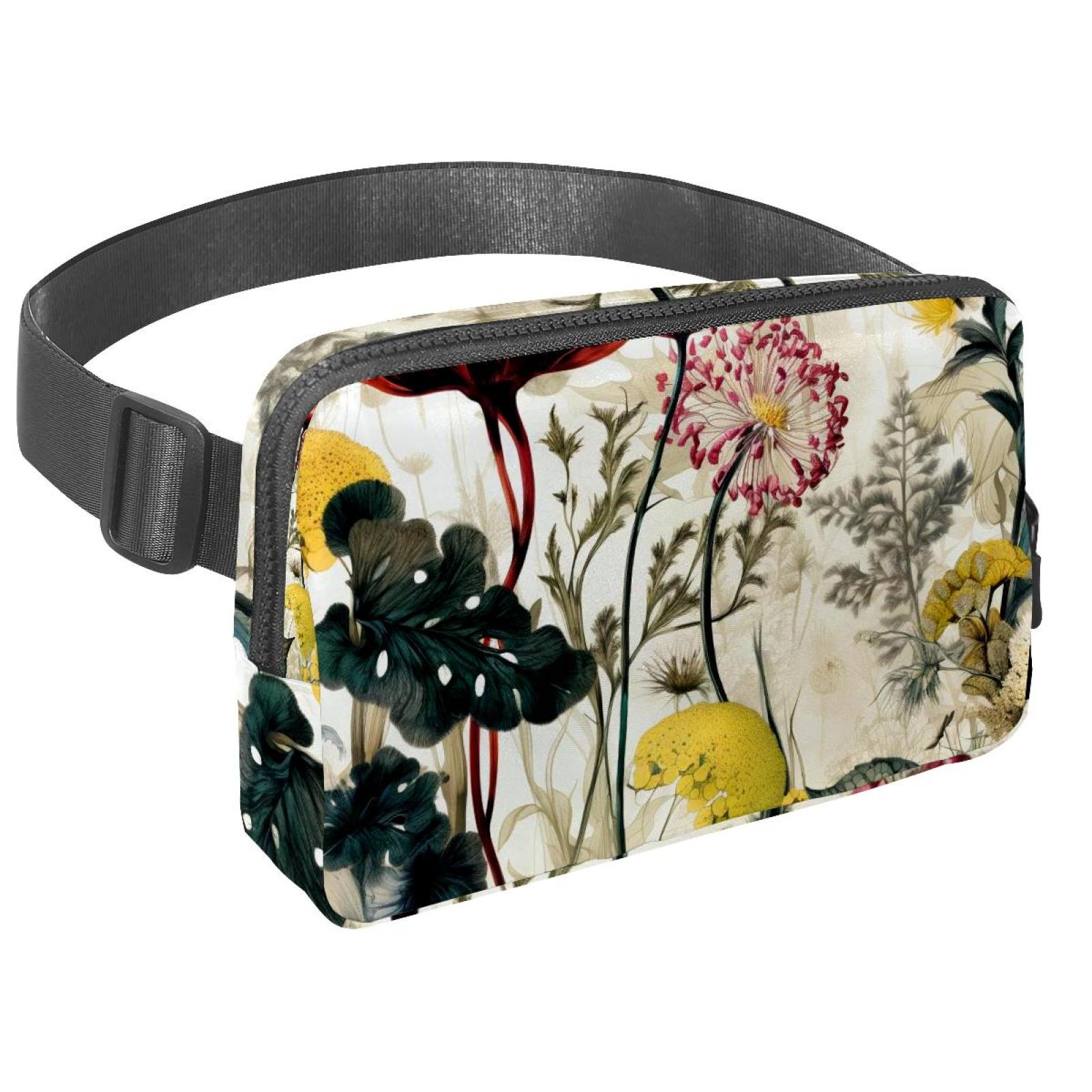 Ink plants Lightweight and Adjustable Running Belt Waist Pack Waist Bags for Unisex with Extension Strap