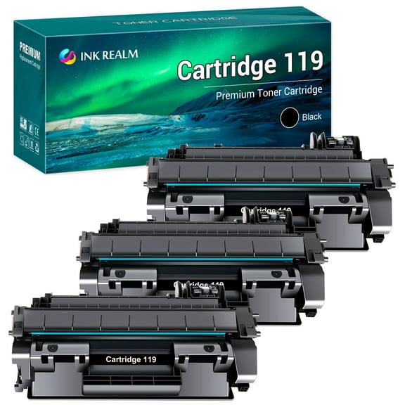 Ink realm Compatible Toner Cartridge for Canon 119 CRG-119 ImageClass MF414dw MF6160dw MF5950dw MF5850dn MF5880dn MF5960dn LBP251dw LBP253dw MF416dw MF419dw LBP6310dn Printer Ink Black, 3-Pack