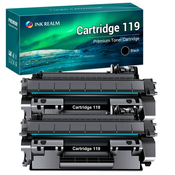 Ink realm Compatible Toner Cartridge for Canon 119 CRG-119 ImageClass MF414dw MF6160dw MF5950dw MF5850dn MF5880dn MF5960dn LBP251dw LBP253dw MF416dw MF419dw LBP6310dn Printer Ink Black, 2-Pack