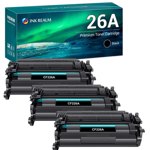 Ink realm Compatible Toner Cartridge for HP 26A CF226A 26X CF226X to Use with HP LaserJet Pro M402n M402dw M402dn MFP M426fdw M426dw M426fdn (Black,3 Pack)