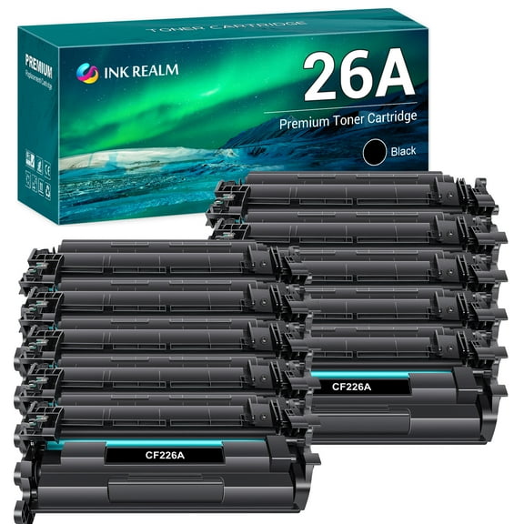 Ink realm Compatible Toner Cartridge for HP 26A CF226A 26X CF226X to Use with HP LaserJet Pro M402n M402dw M402dn MFP M426fdw M426dw M426fdn (Black,10 Pack)