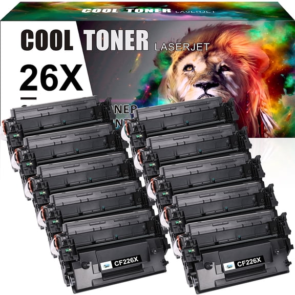 Ink realm Compatible Toner Cartridge for HP 26X CF226X 26A CF226A Laserjet Pro M402n M402dn MFP M426fdw M426fdn M426dw M402 M426 Printer Ink (Black, 10-Pack)