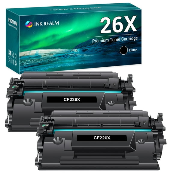 Ink realm Compatible Toner Cartridge for HP 26X CF226X 26A CF226A High Yield (Black, 2-Pack)