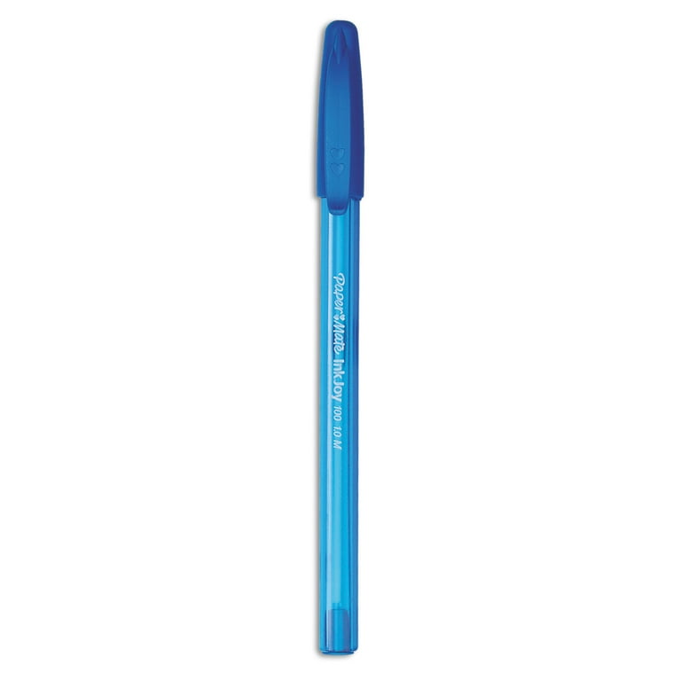 InkJoy 100 Ballpoint Pen, Stick, Medium 1 mm, Blue Ink, Translucent Blue Barrel, Dozen InkJoy 100 Ballpoint Pen, Stick, Medium 1 mm, Blue Ink, Translucent Blue Barrel, Dozen