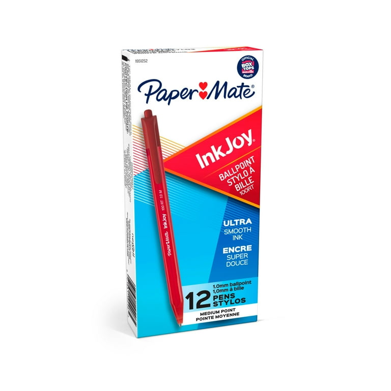 InkJoy 300 RT Ballpoint Pen, Refillable, Retractable, Medium 1 mm, Red Ink, Red Barrel, Dozen InkJoy 300 RT Ballpoint Pen, Refillable, Retractable, Medium 1 mm, Red Ink, Red Barrel, Dozen