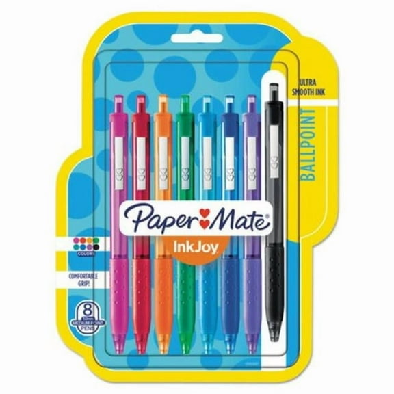 InkJoy 300 RT Ballpoint Pen Retractable - Medium 1 mm - Assorted Ink & Barrel Color - Pack of 8
