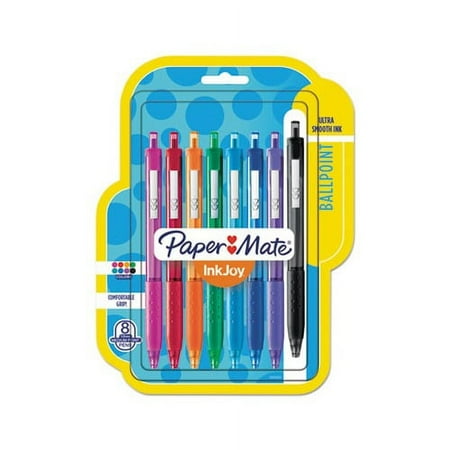 InkJoy 300 RT Retractable Ballpoint Pen 1mm, Assorted Ink/Barrel, 8/Pack