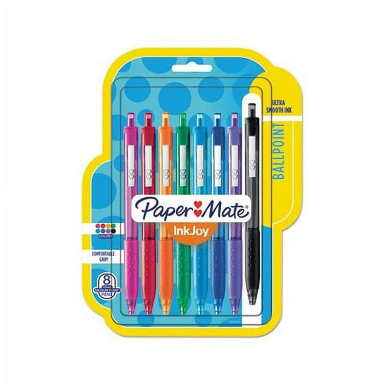 InkJoy 300 RT Ballpoint Pen Retractable, Medium 1 mm, Assorted Ink and Barrel Colors, 8/Pack