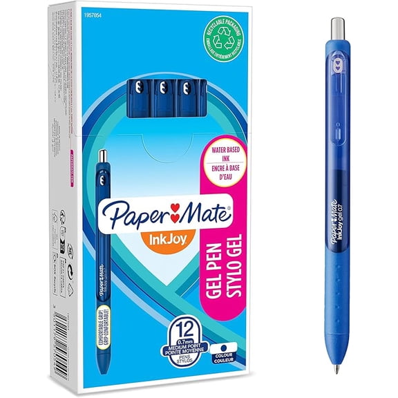 InkJoy Gel Pens | Medium Point (0.7mm) | Red Ink | 12 Count